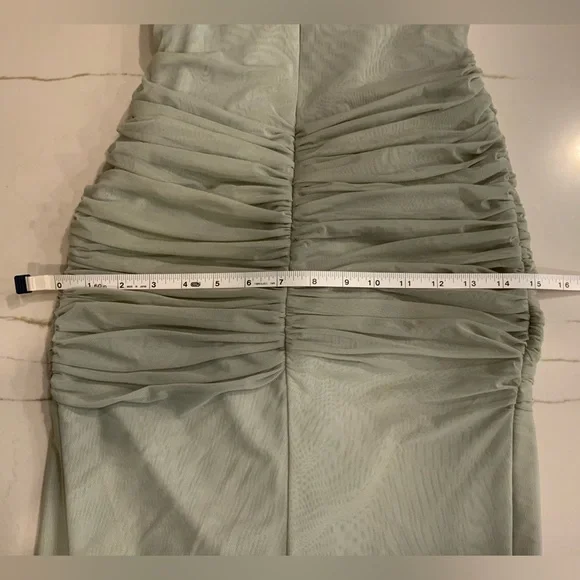 HOUSE OF CB Pistachio Ruffled Gown - Picture 7 of 10